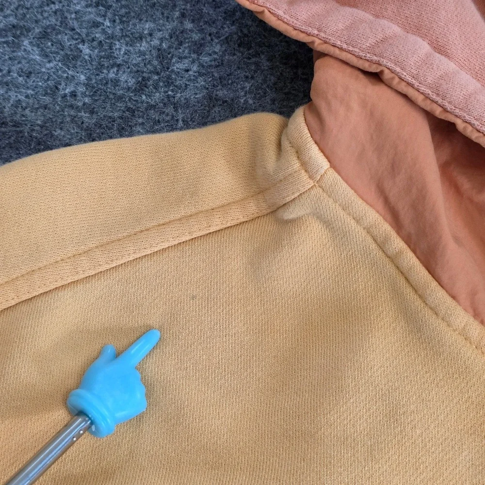 Adidas Originals RYV Hoodie Small Orange Athletic Utility‎ Sweatshirt Pullover